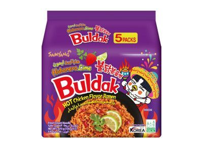 Samyang Buldak Habanero Lime Hot Chicken Flavor Ramen (5 Pack)