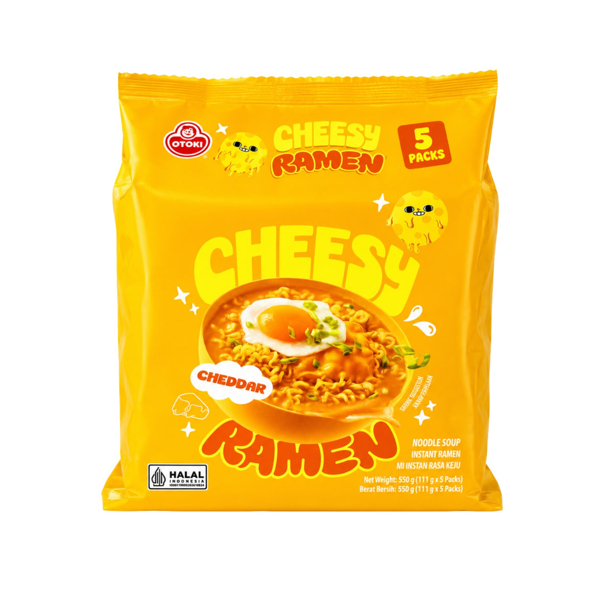 OTOKI Cheesy Cheddar Ramen Noodle Soup (Pack of 5)